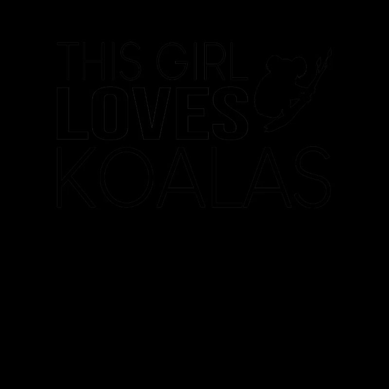 Mädchen Koala Spruch