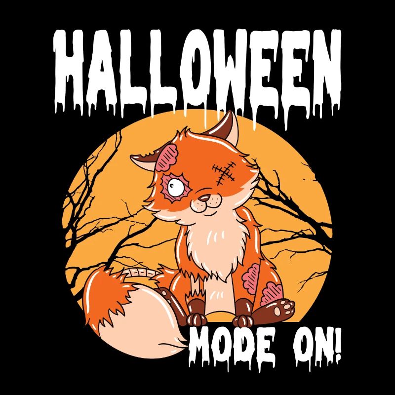 Halloween Zombie Animals Halloween Fox