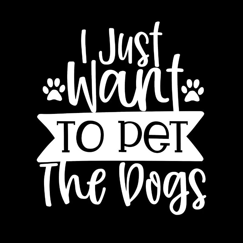 Je veux juste caresser les chiens