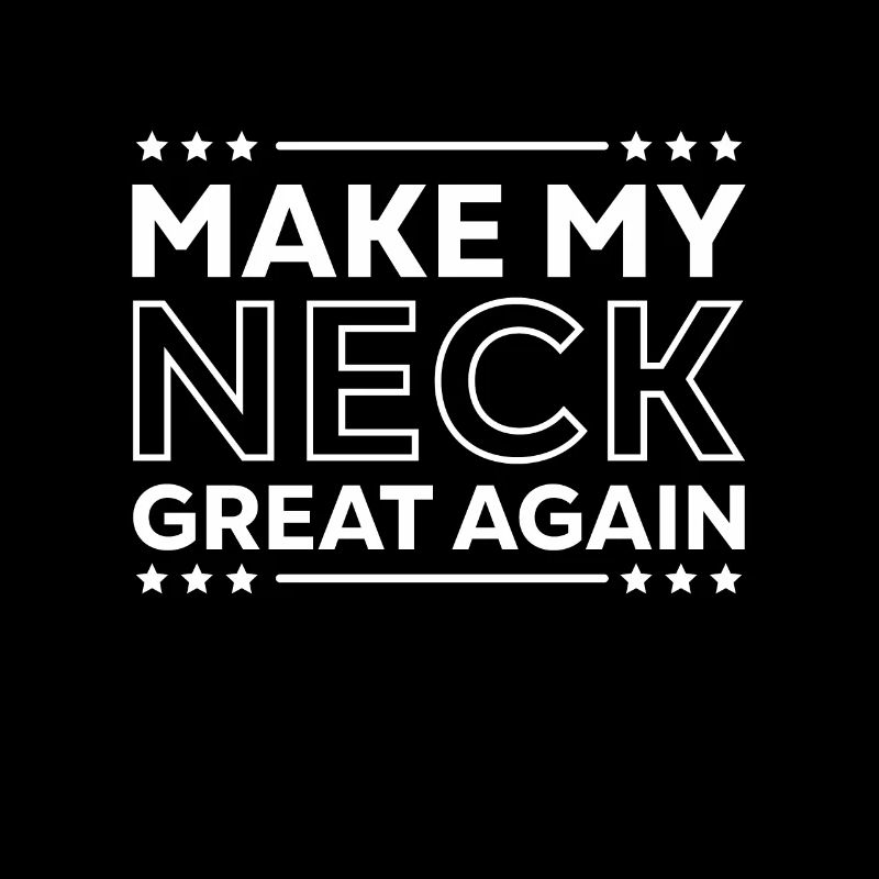 Make My Neck Great Again Unfall Verletzung Patient