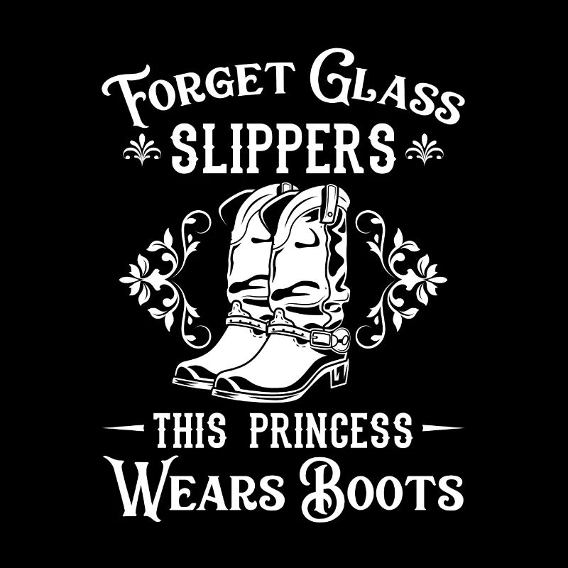 Princess Wears Boots Geschenk Mädchen Stiefel Dame