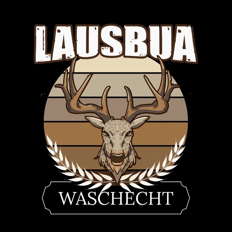 Lausbua Hirsch Lederhosen