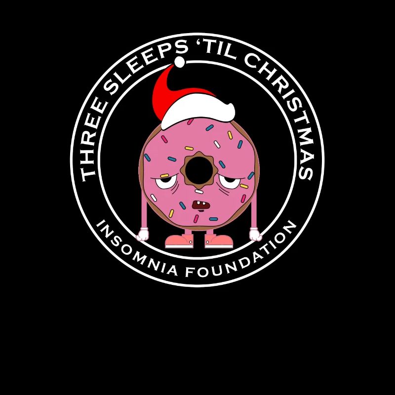 Funny Three Sleeps Until Christmas Insomnia