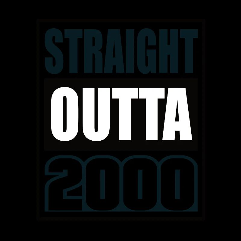 Straight Outta 2000 Geburtstag 2000 Geboren 2000