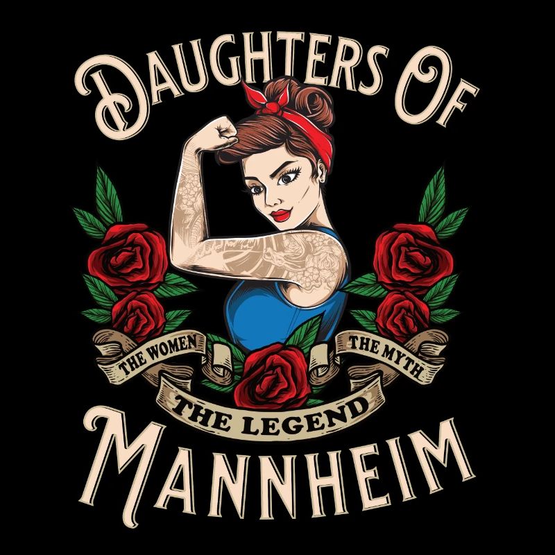 Mannheim Frau Geschenk filles de Mannheim