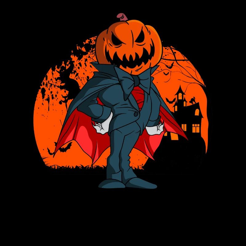 Vampire Pumpkin Head Pumpkin Lantern Halloween