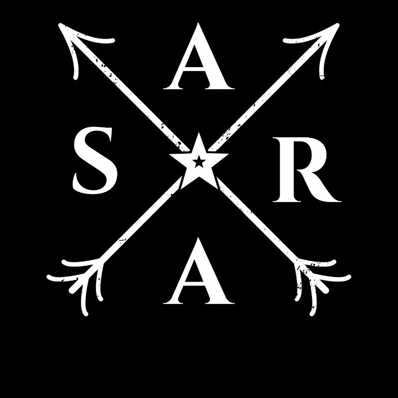 sara X- Form Motiv sara Geschenk