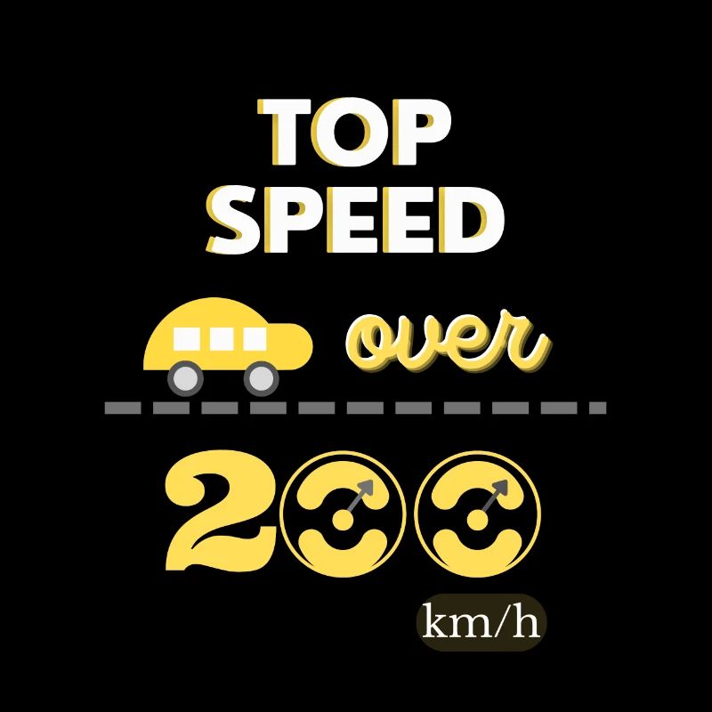 Top speed over 200km/h