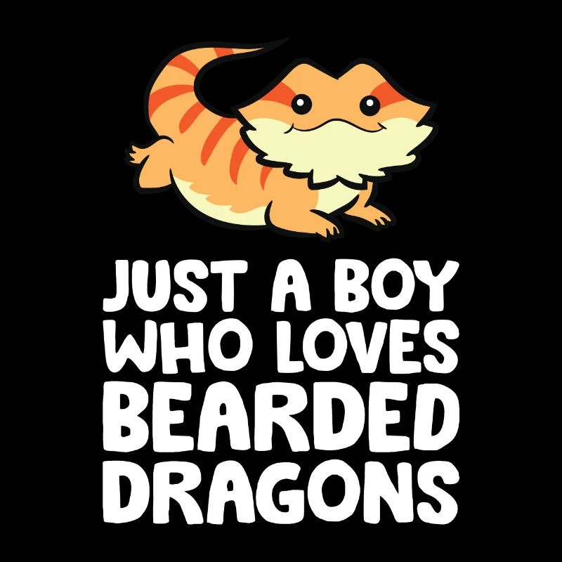 Bartagame Eidechse Nur ein Junge, der Bartagamen