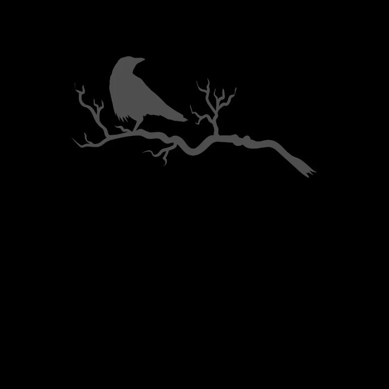 Rabe auf einem Ast Krähe Vogel Tier