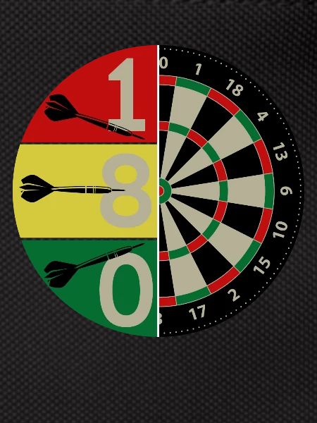 180 dartboard darts tshirt