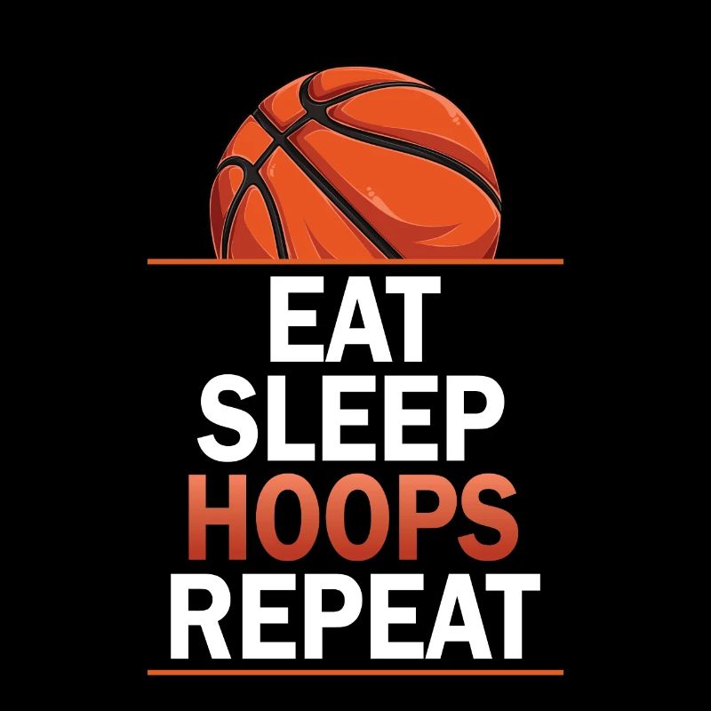Eat Sleep Hoops Repeat Basketball