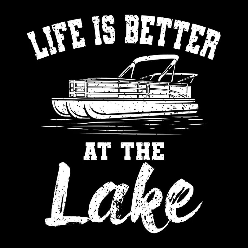 Das Leben Ist Besser Auf Dem See Pontoon Boating