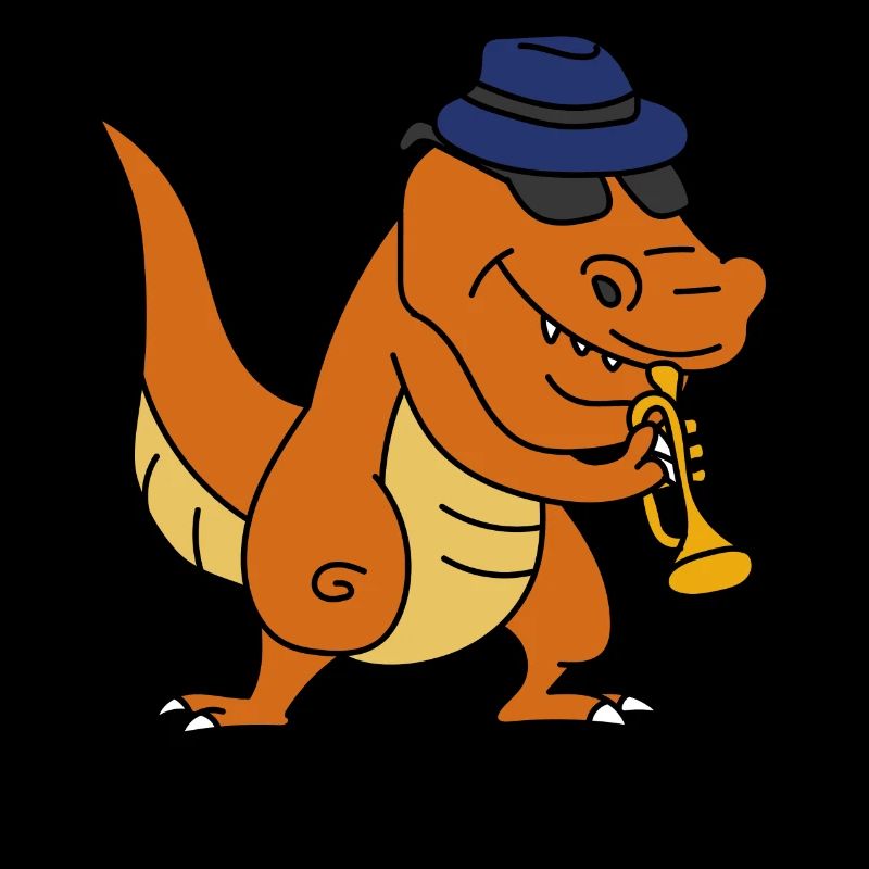 Trumpet Player T Rex Jazz