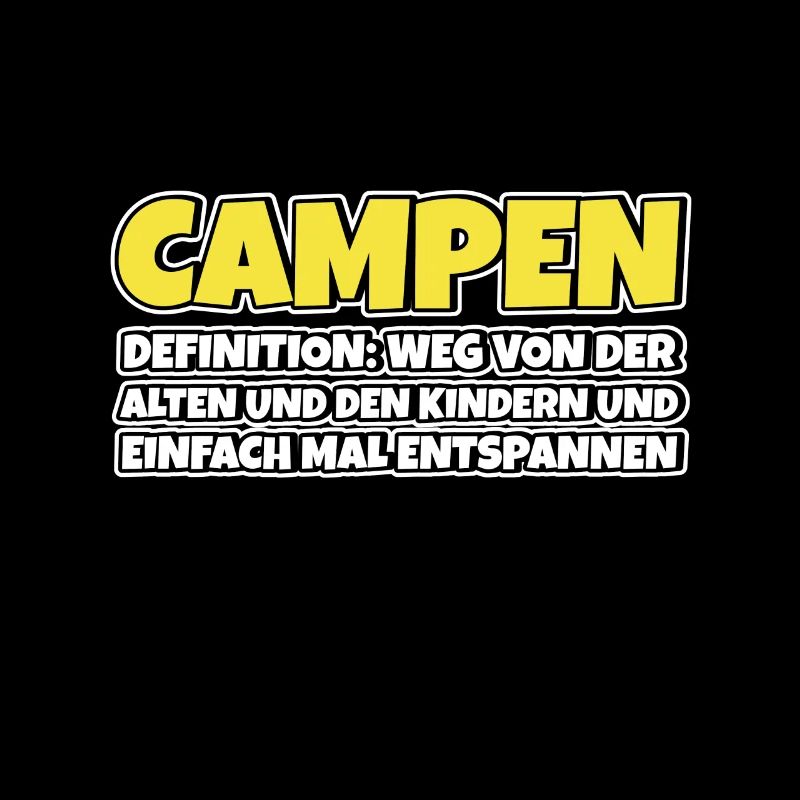 Campen Therapie Lustiger Spruch