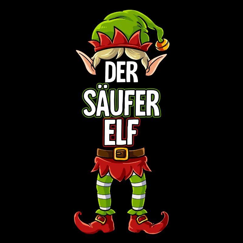 Säufer Elf Partnerlook Weihnachten