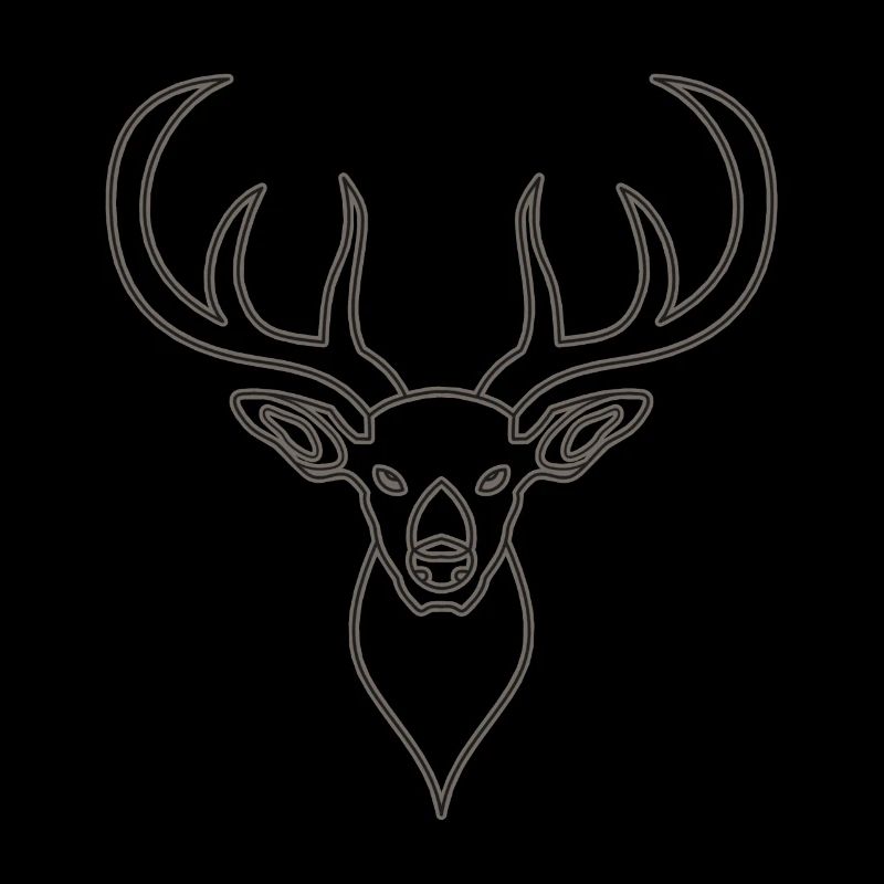 Rothirsch Geweih mit Hirschgeweih