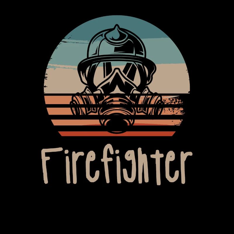 Rétro Vintage Classic Firefighter Firefighting