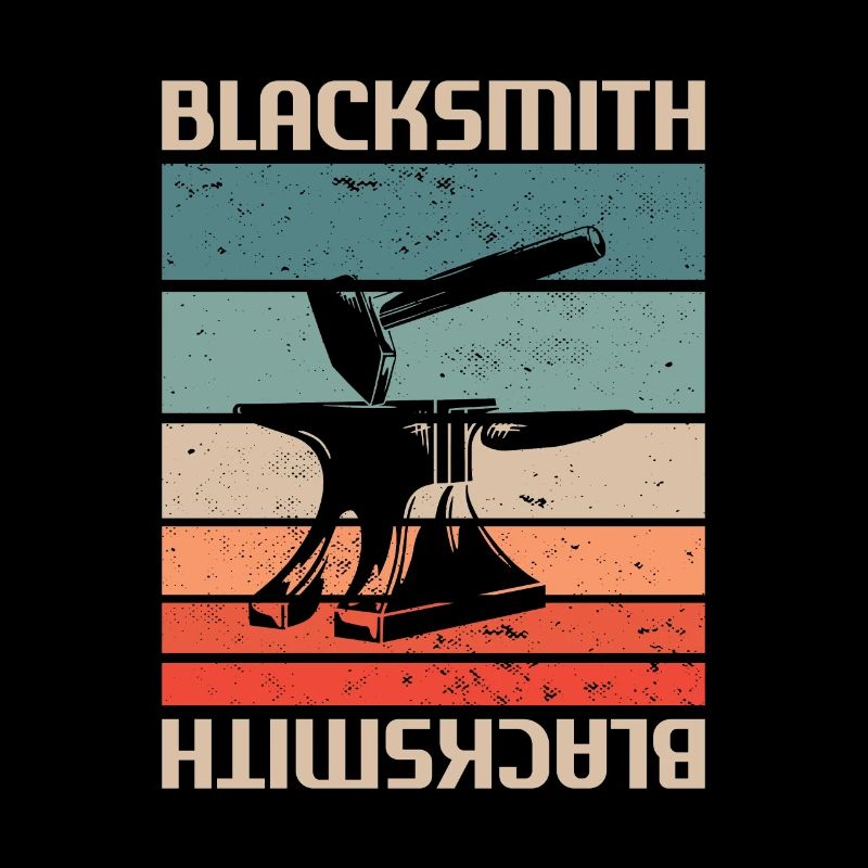 Retro Vintage Classic Blacksmith Blacksmithing