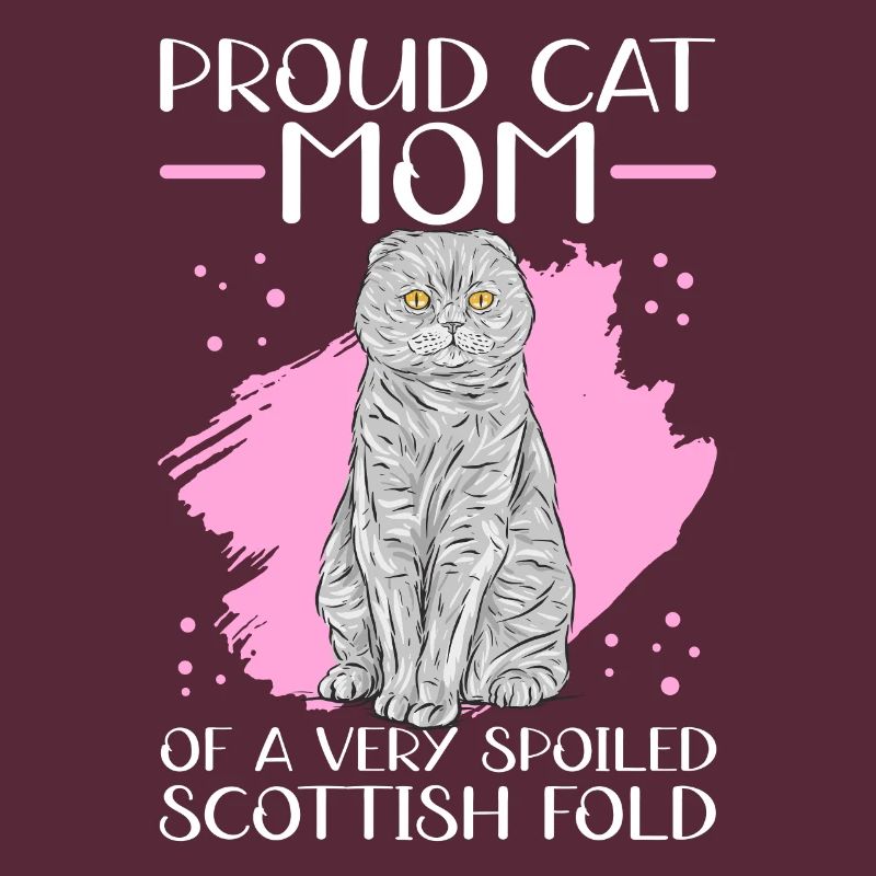 Scottish Fold-eared Cat Mom Cat Mama Gift