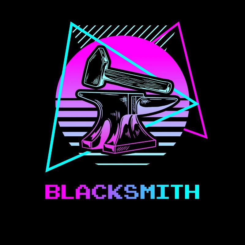 Retro Vintage Classic Blacksmith Blacksmithing