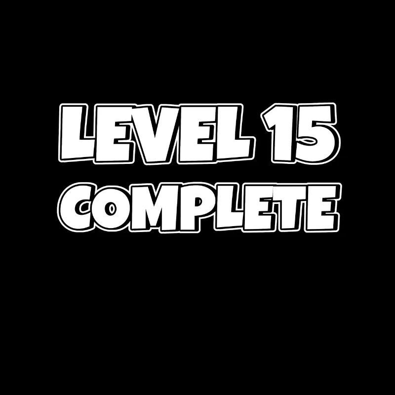 Level 15 Complete Geburtstagsgeschenk 15 Jahre