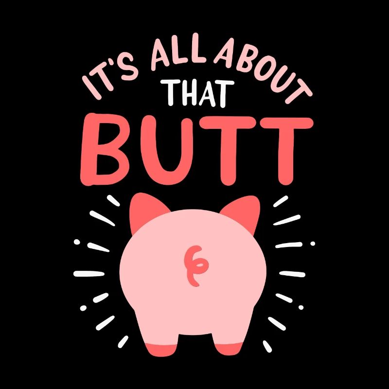 Pig farmer pig shows this butt