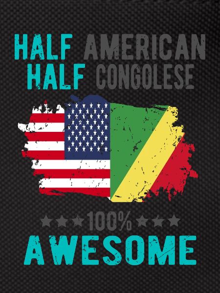Half American, half Congolese