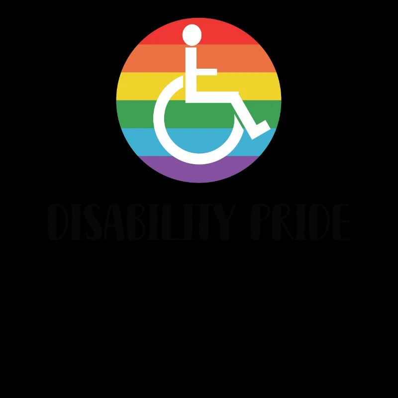LGBTQ wheelchair support Rainbow Flag