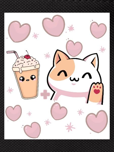 Frappe Cat Love Design