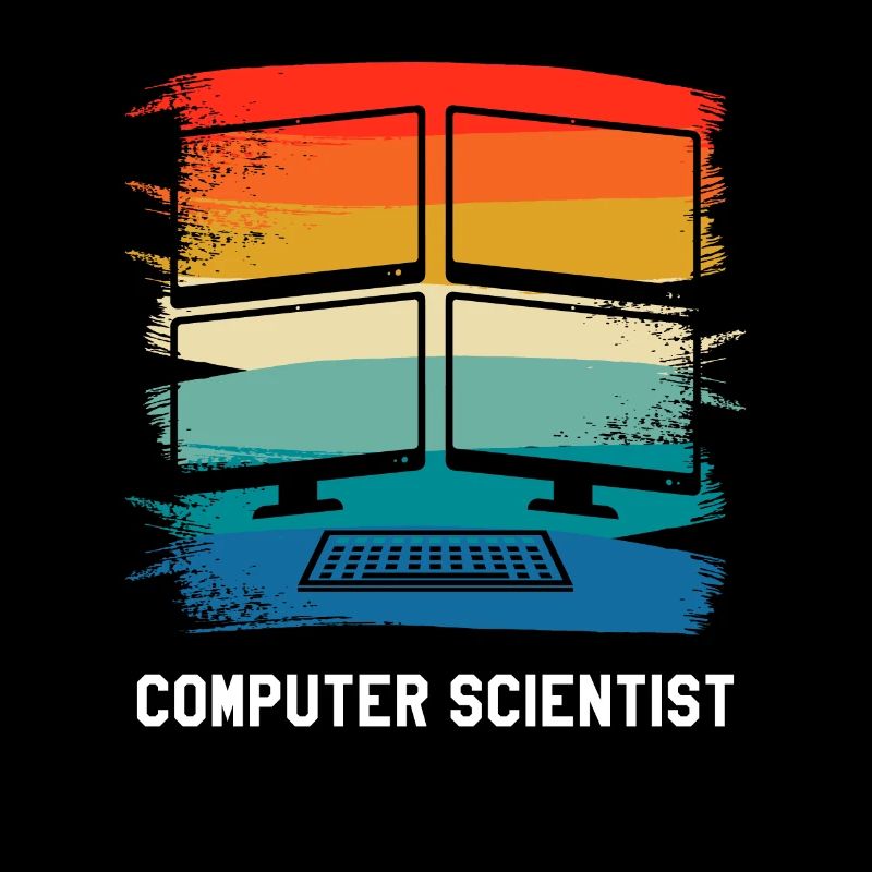 Retro Vintage Computer Scientist Information