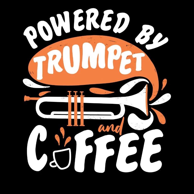 Trumpet Player Coffee Powered By