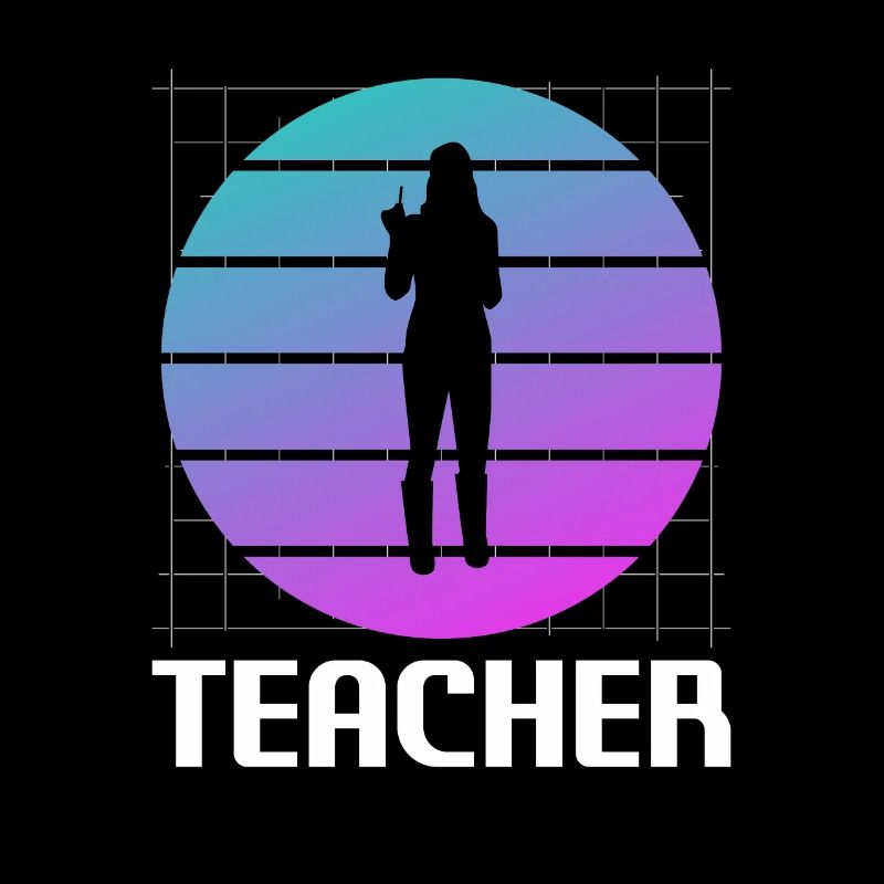 Professeur Rétro Enseignant Enseignement