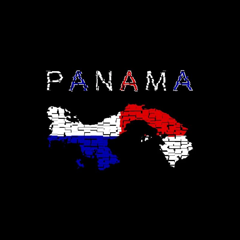 Carte du Panama Drapeau