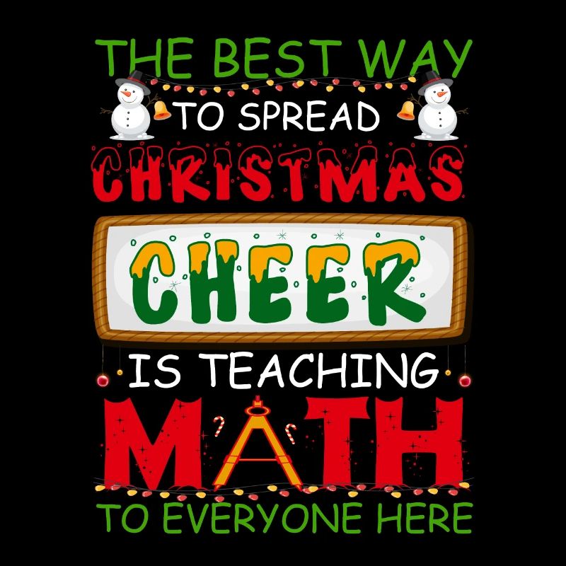 Ugly Christmas Math Teacher Norwegian Pattern