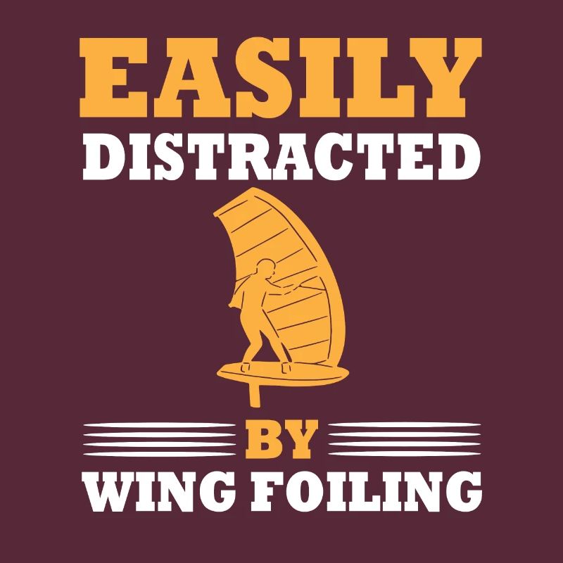 Easily distracted by wing foiling