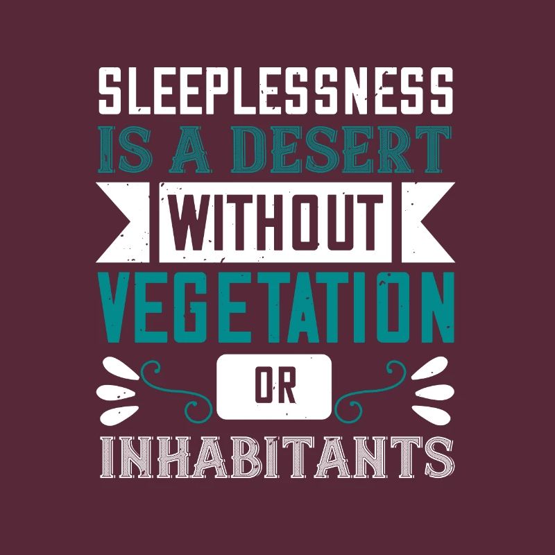 Schlaflosigkeit ist eine Wüste ohne Vegetation oder