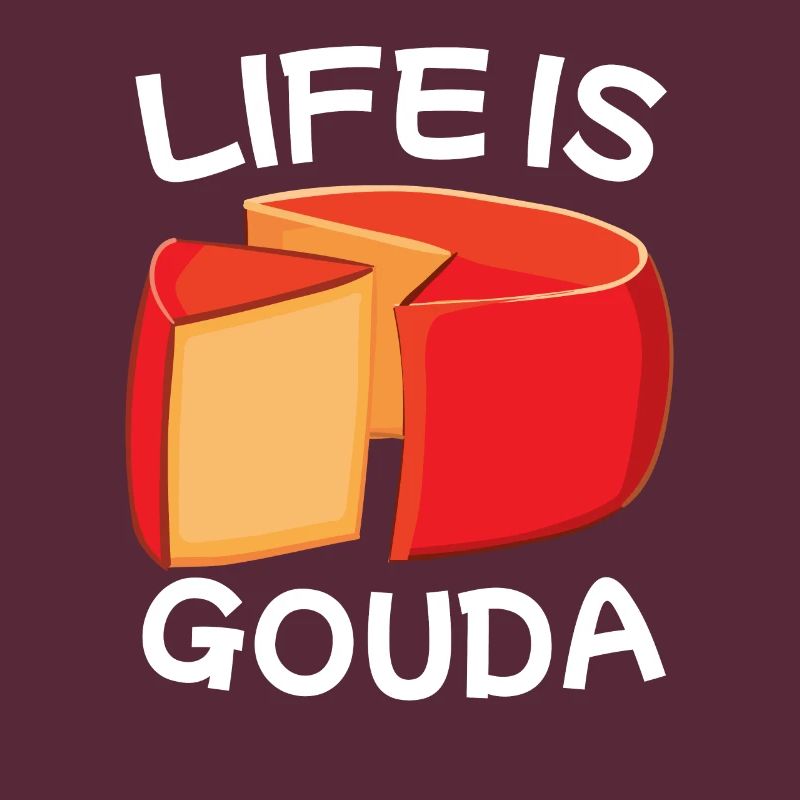 Gouda cheese piece