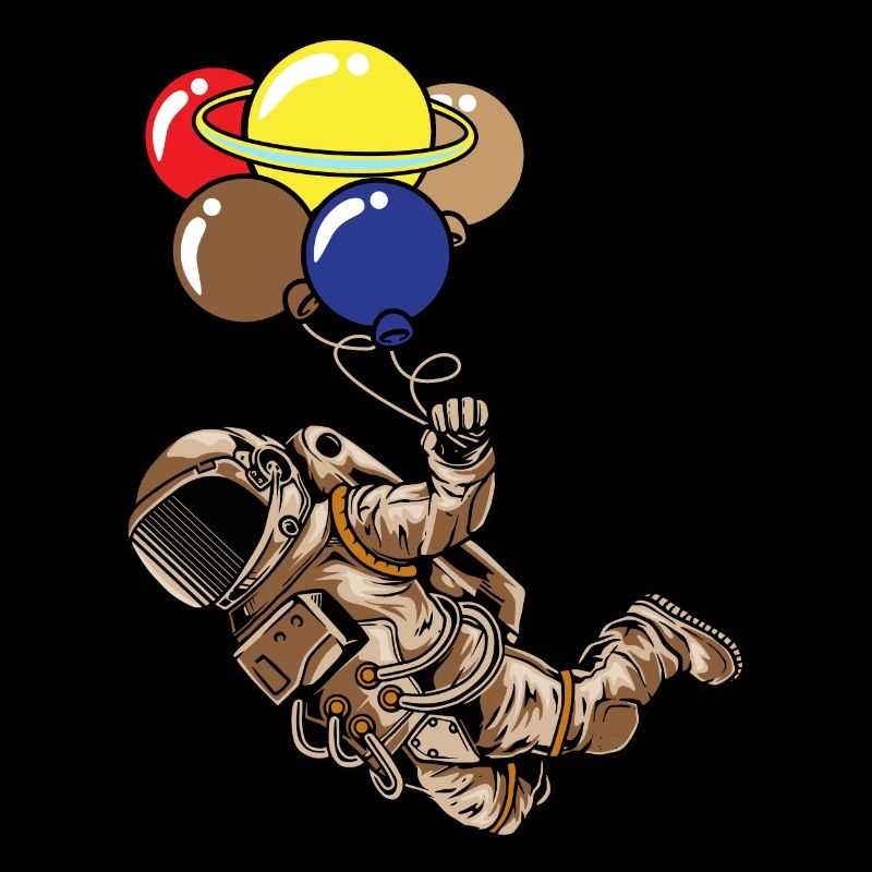 Spaceman Moon Planets Astronaut Space Balloons