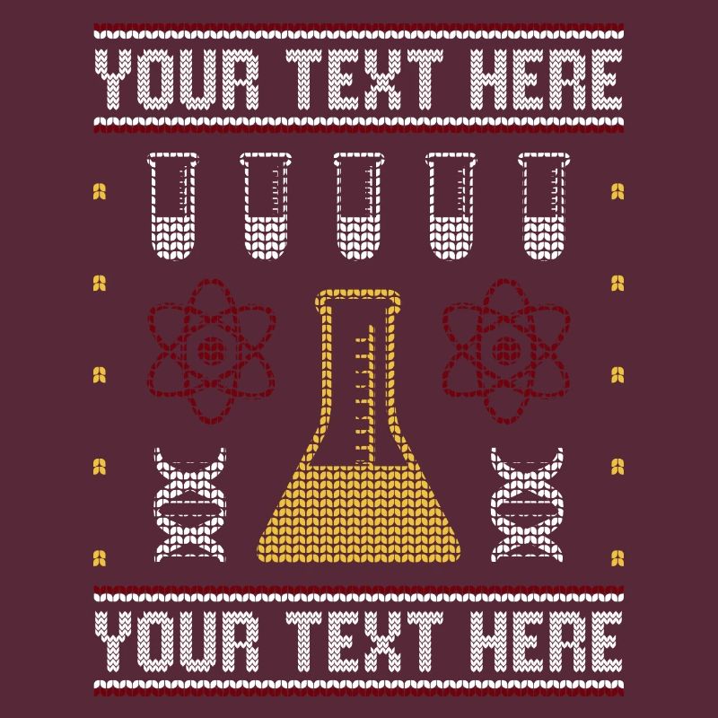 Custom Science Custom Pull de Noël moche