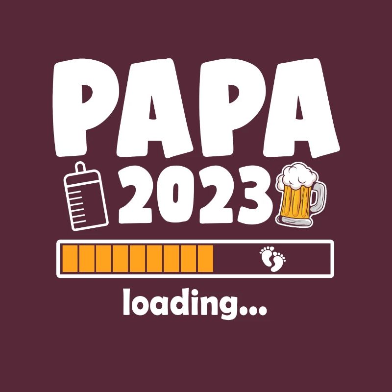 Papa 2023 Loading Stolzer Vater Werdender Dad