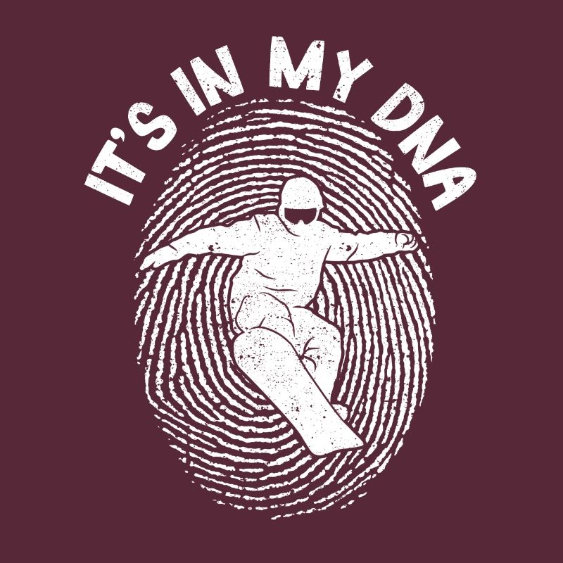 C’est dans mon ADN Snowboarding Lovers Fingerprint
