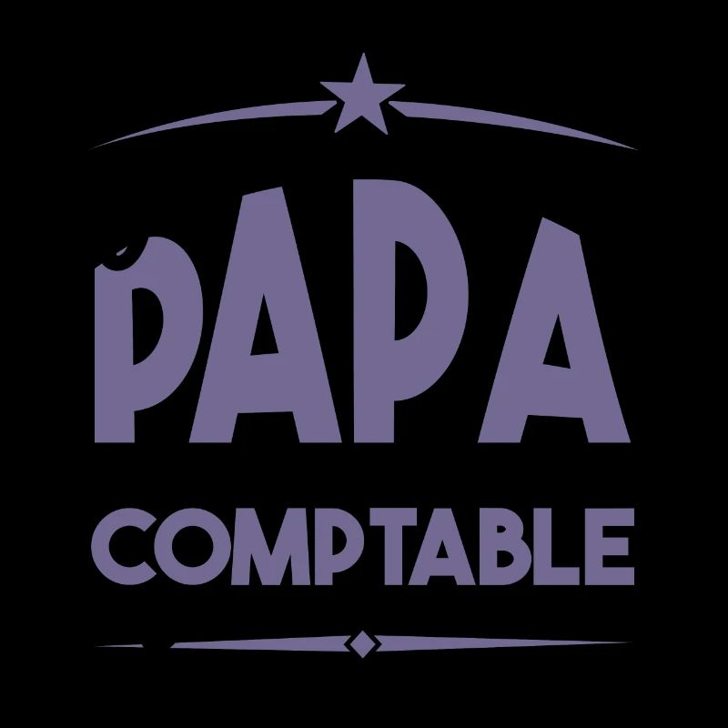 J'ai deux titres Papa et Comptable, Cadeau Papa.