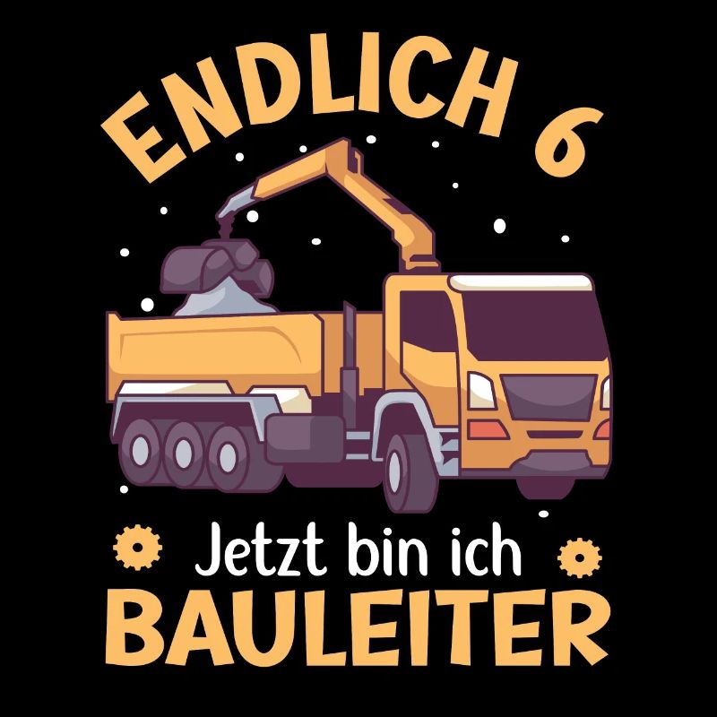 6. Geburtstag Junge Kipper Design Endlich 6