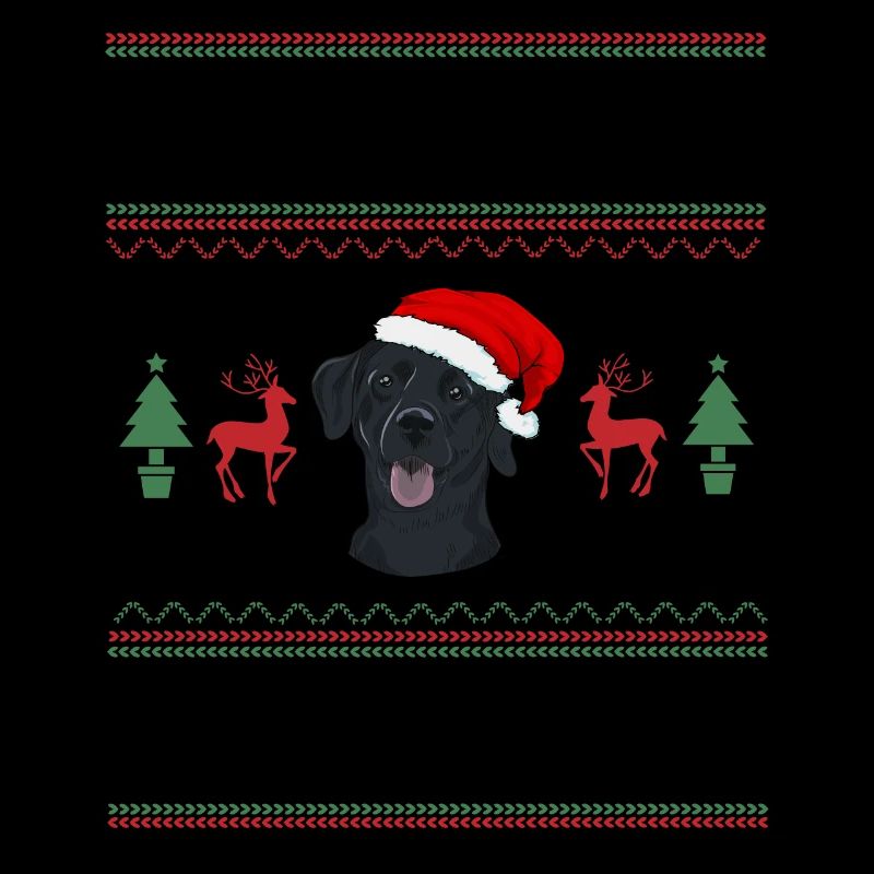 Cadeau de chien d’or de Noël Labrador
