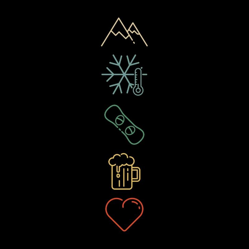 Snowboard love winter mountains slope snowboarding