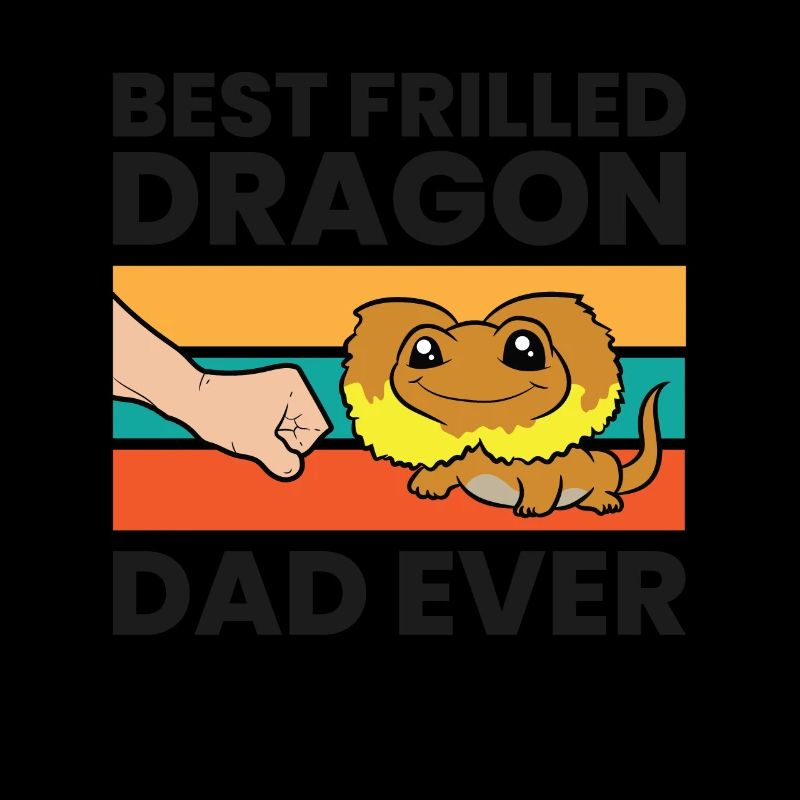 Gekräuselte Dracheneidechse Papa Bester