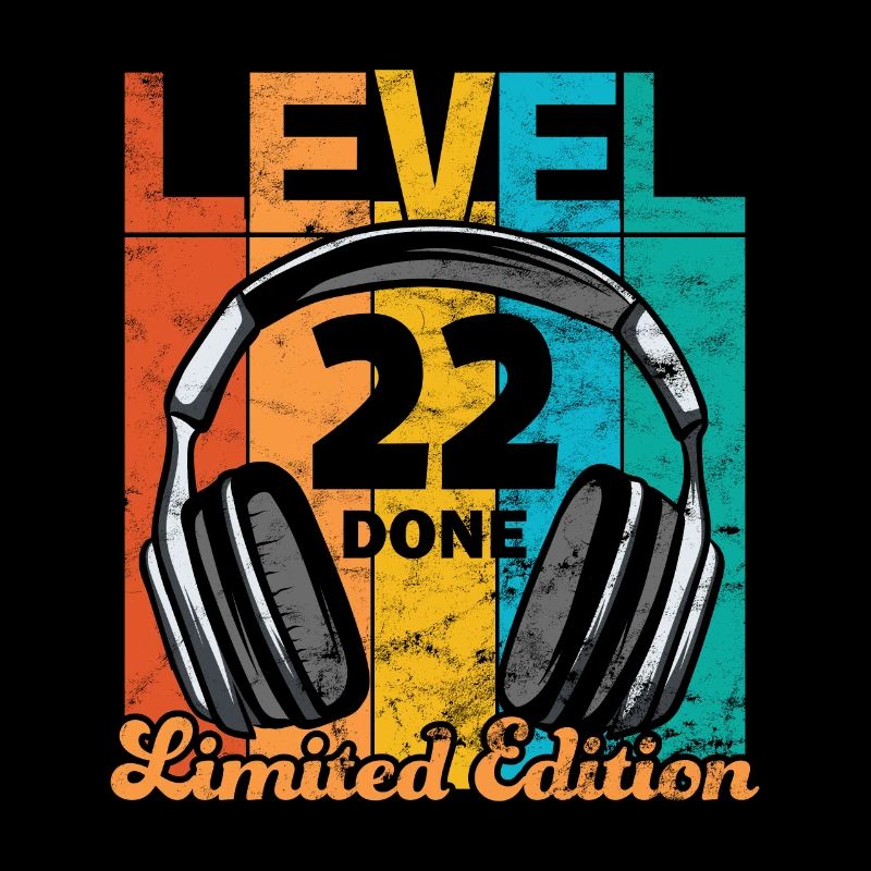 Gaming Birthday 22 Years Level 22 Complete