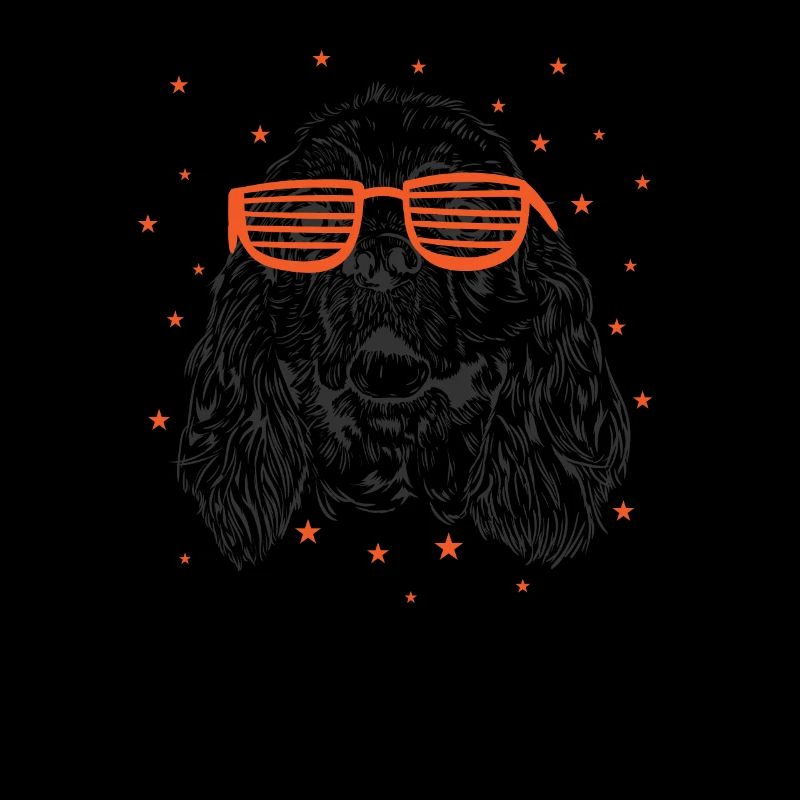 Cocker spaniel with cool sunglasses