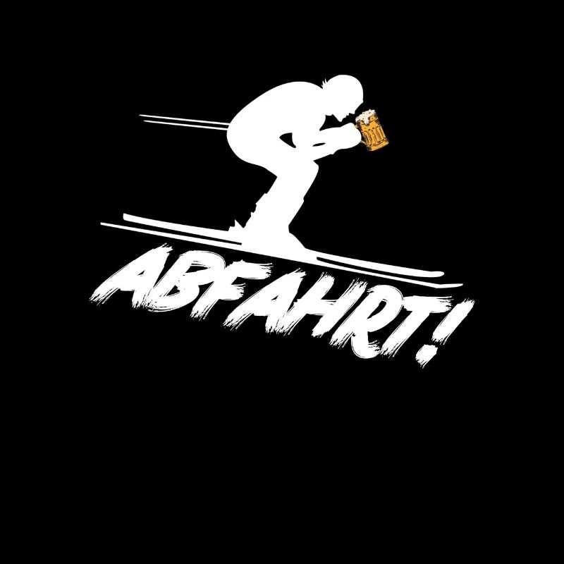 Ski Piste Abfahrt Bier Berge & Apres Ski